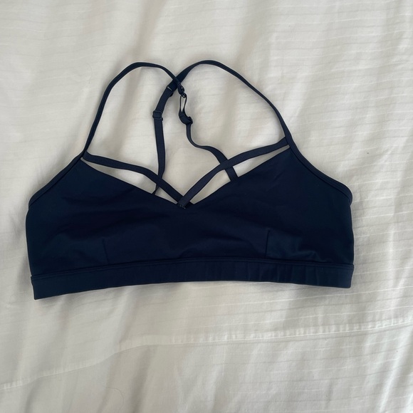 Used Lululemon Future Varsity Bra Navy Sz 10 - Picture 4 of 9
